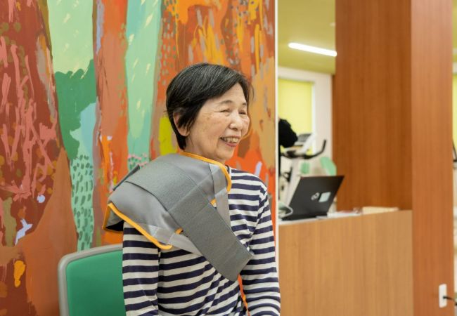 筋肉を温めて、循環をよくするホットパック